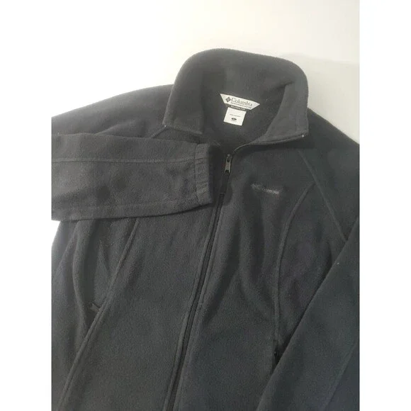 Columbia Sportswear Women's Long Sleeve Zip Up Sweater Jacket, Black, Large - Picture 1 of 8
